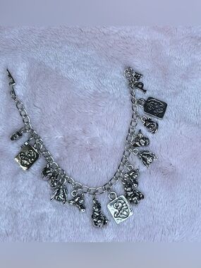 Vintage Disney winnie the pooh silver charm bracelet